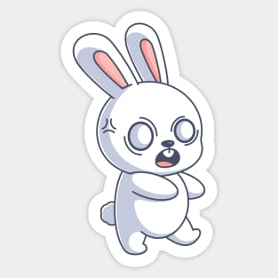 Bunny is angry Sticker